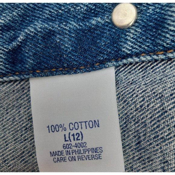 Genuine Blues Jeanswear Women's Blue Denim Jacket Size 12 (L) With Pockets - Picture 5 of 10